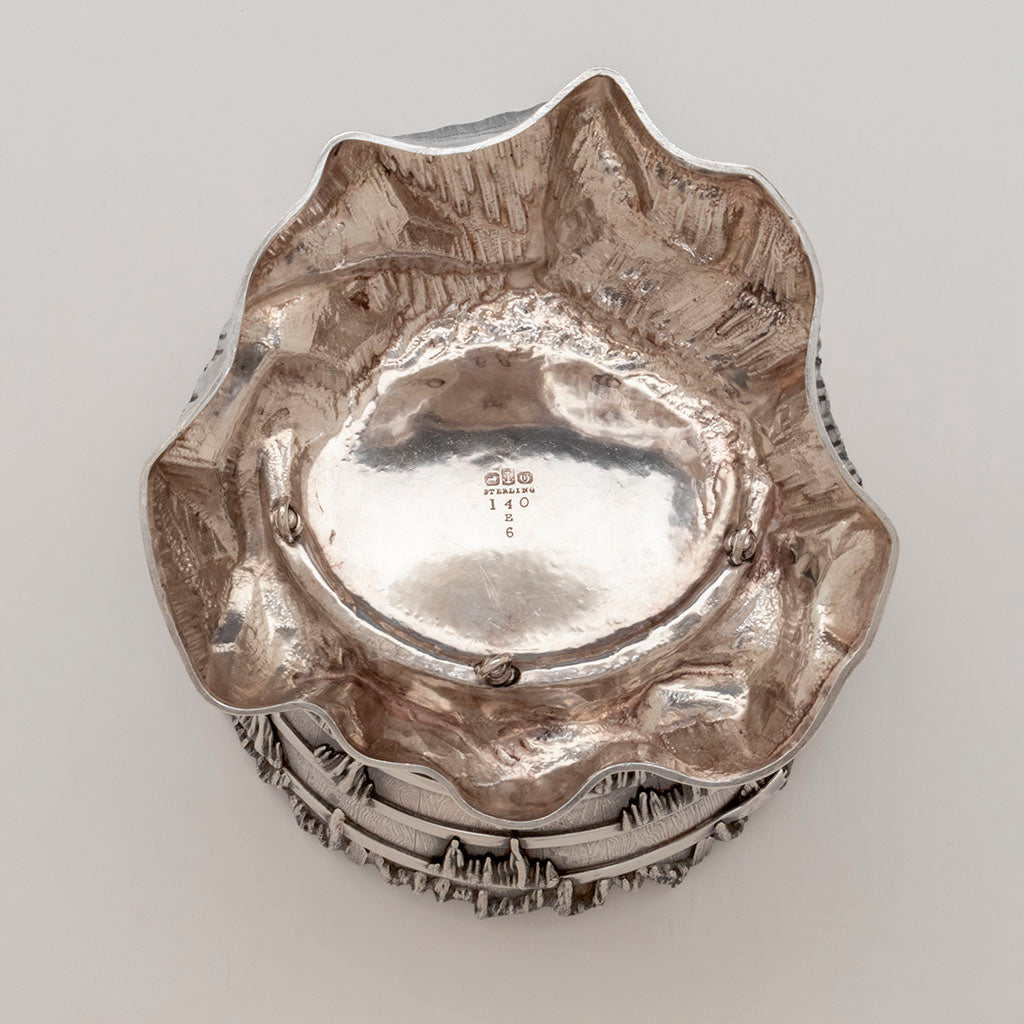 Underside of Gorham Antique Sterling Silver Bucket Ice Bowl, Providence, RI, 1872