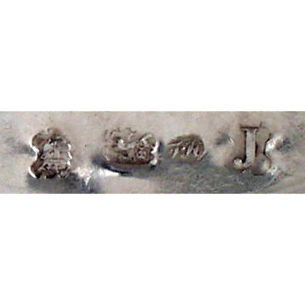 Marks on Thomas Heming English Sterling Tea Caddy and Sugar Box in the Original Shagreen Box, London c. 1753