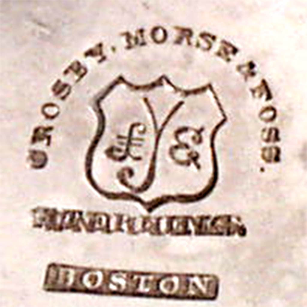 Marks on Lewis E. Jenks Sterling Silver 3 Piece Coffee Set, Boston, c. 1872-75