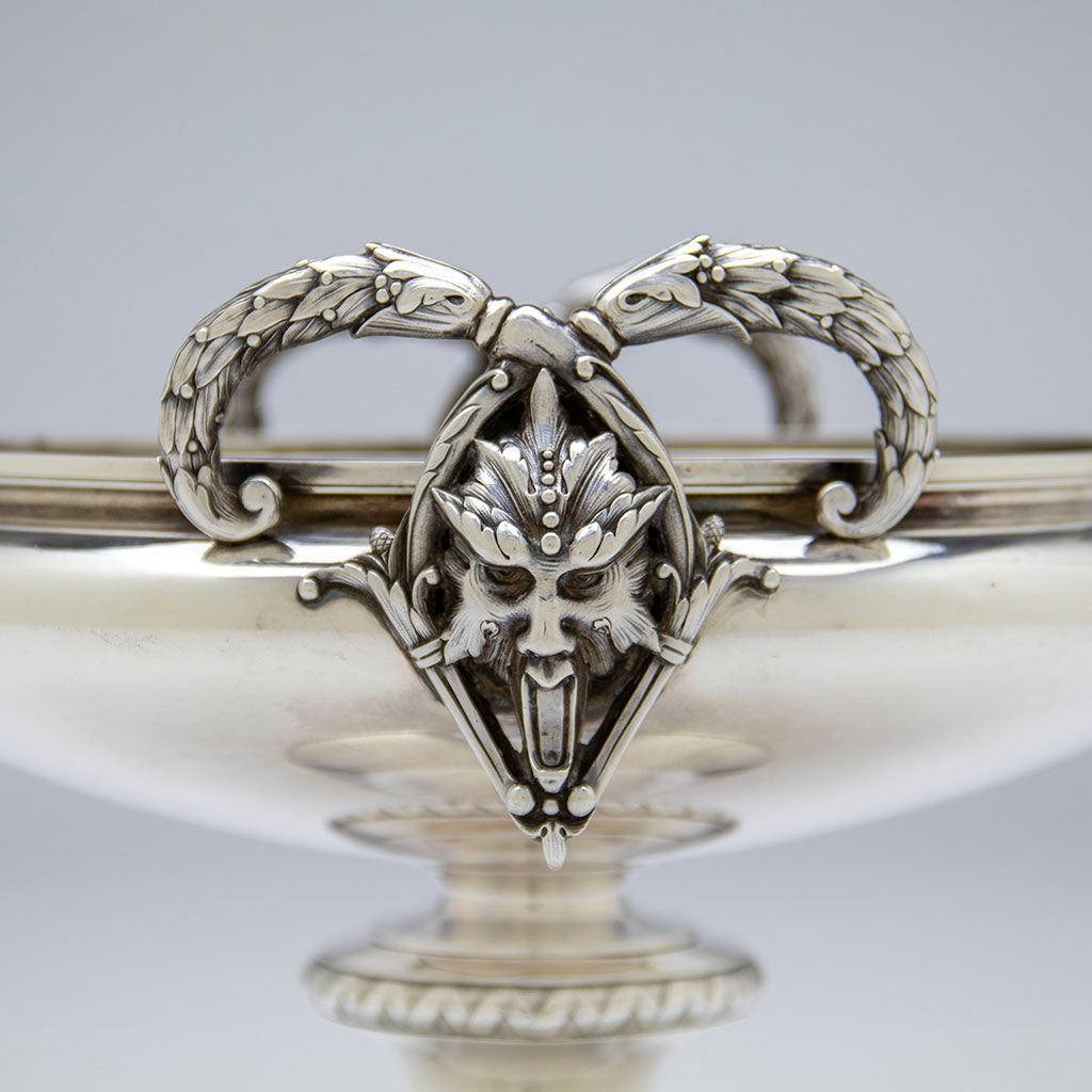 Handles on Gorham Antique Sterling Silver Berry Bowl, Providence, RI, 1871