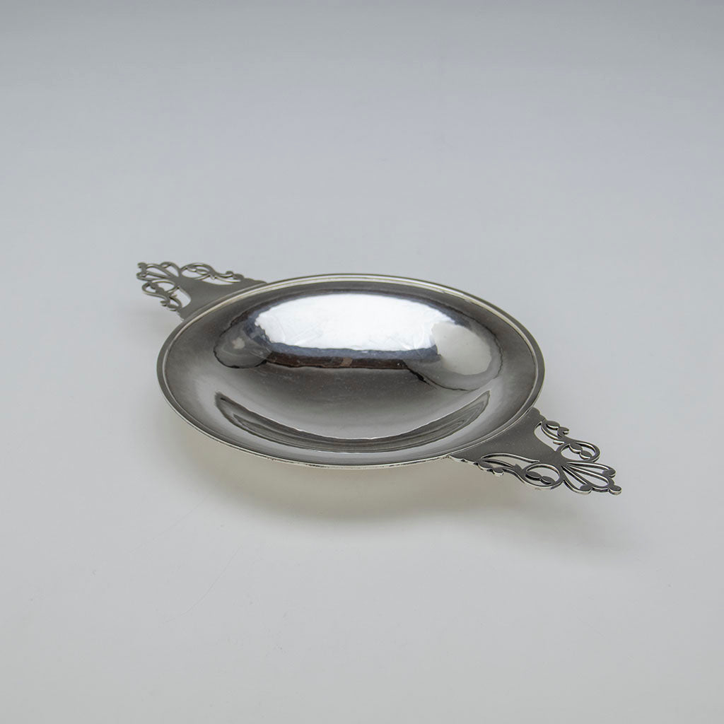 Frans Gyllenberg and Alfred Swanson Arts &amp; Crafts Silver Sandwich Tray, Boston, c. late 1920s