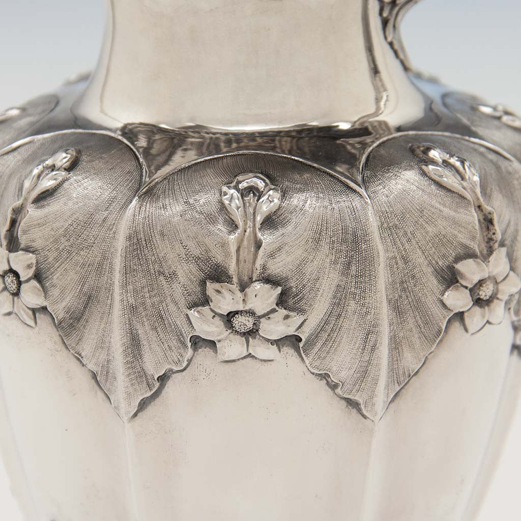 Shoulder to Edward, Edward Jr, John &amp; William Barnard William IV Sterling Presentation Ewer or Hot Beverage Jug by, London, 1835/36