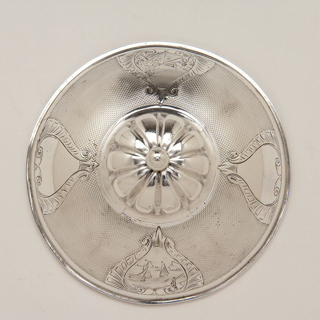 Cover to Gorham Antique Coin Silver Covered Sugar Bowl, Providence, RI, 1859 of Rhode Island historical interest