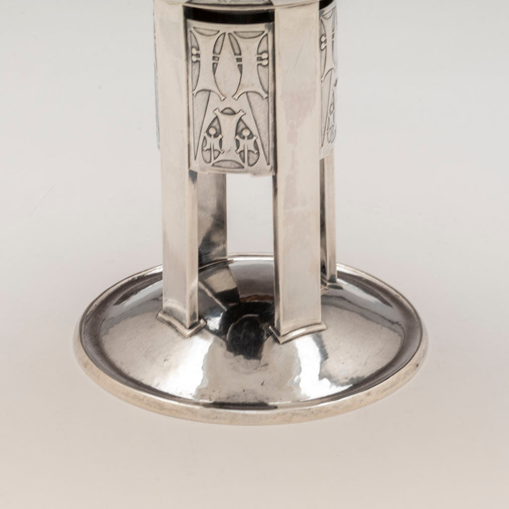 Base of Robert R. Jarvie Important Sterling Silver Golf Trophy, Chicago, IL, 1913