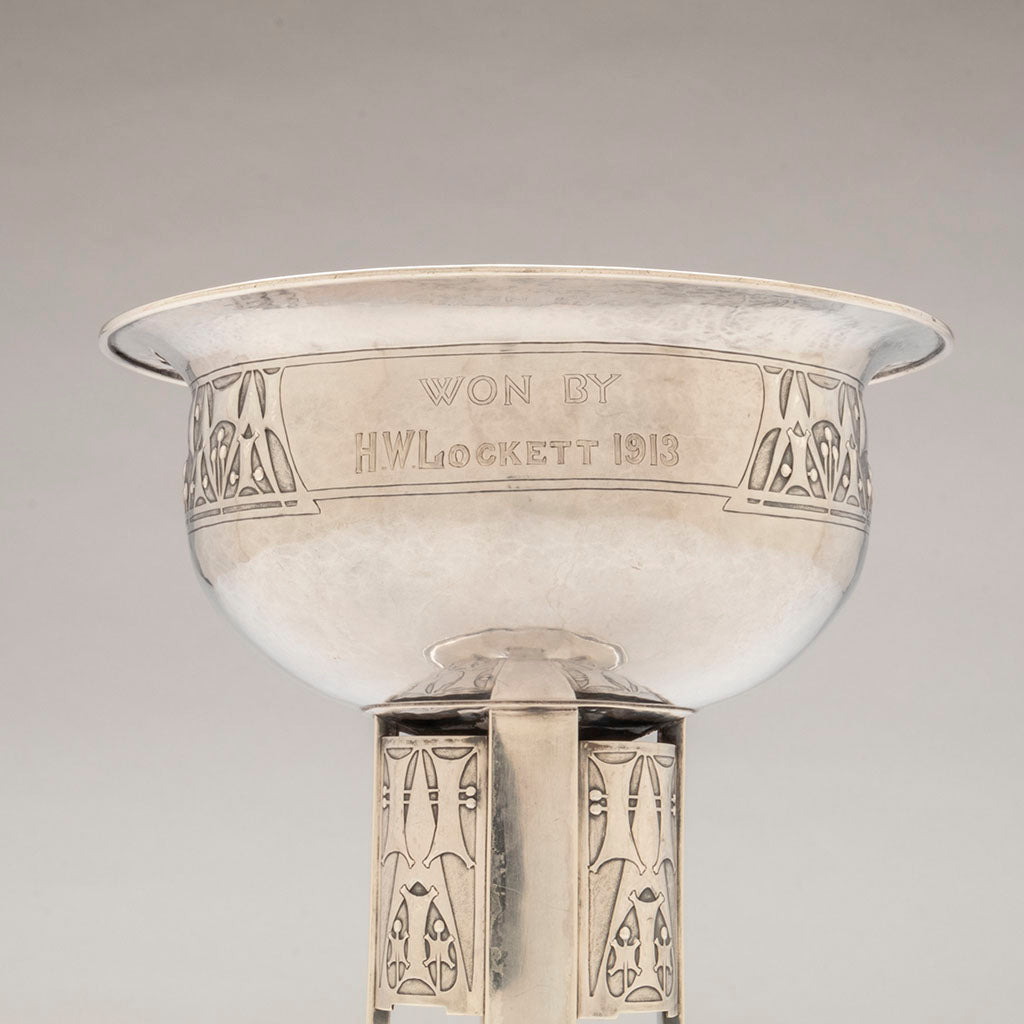 Recipient on Robert R. Jarvie Important Sterling Silver Golf Trophy, Chicago, IL, 1913