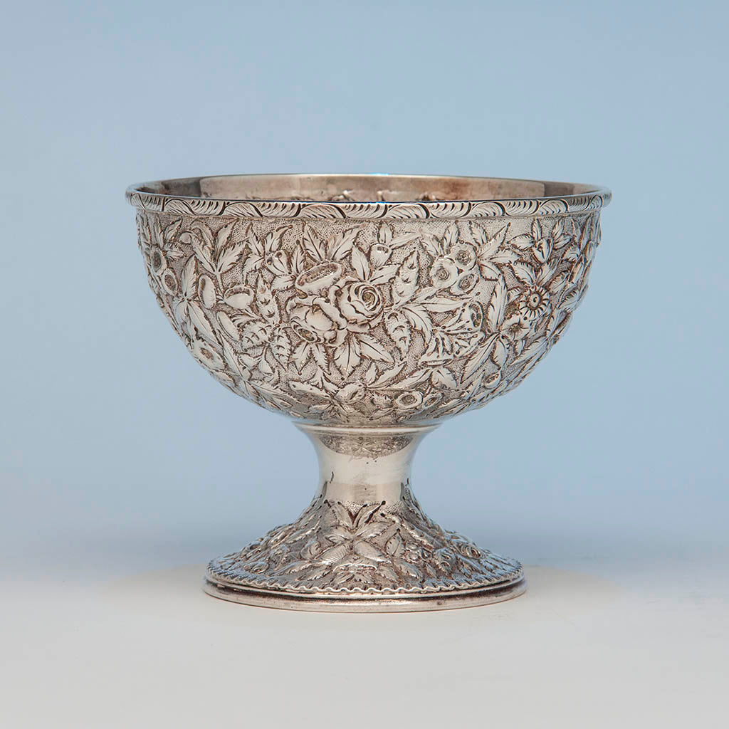 S. Kirk & Son 11oz Silver Antique Repoussé Bowl, Baltimore, 1869-91