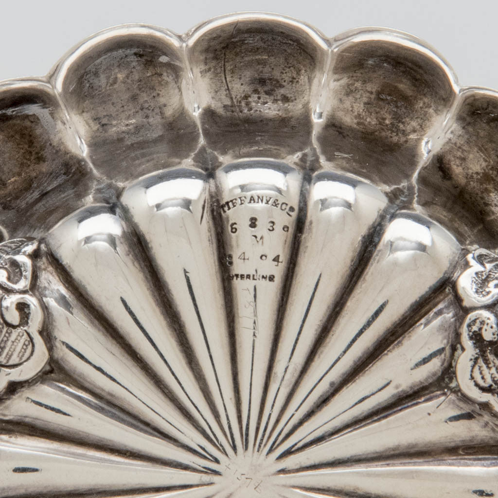 Marks on Tiffany &amp; Co Set of 4 Antique Sterling Silver Master Salts, NYC, c. 1882