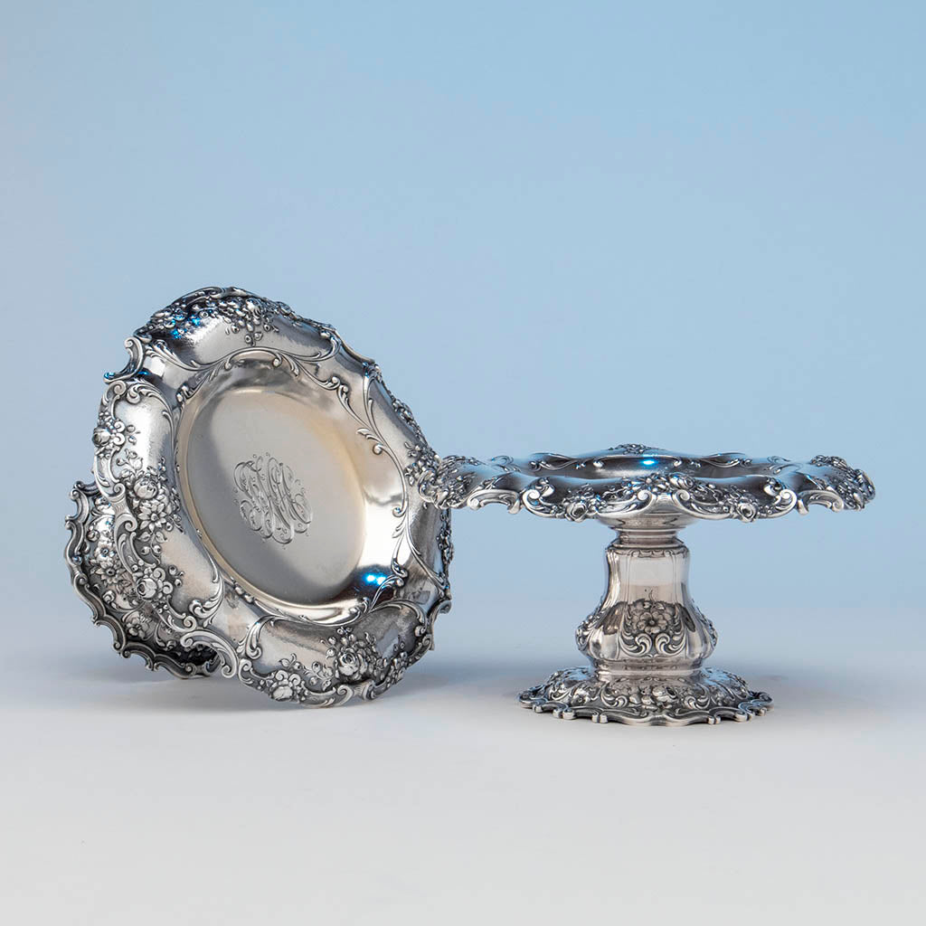 Small tazze to Gorham Antique Sterling Silver &#39;Special Order&#39; Garniture Suite, Providence, RI, 1900