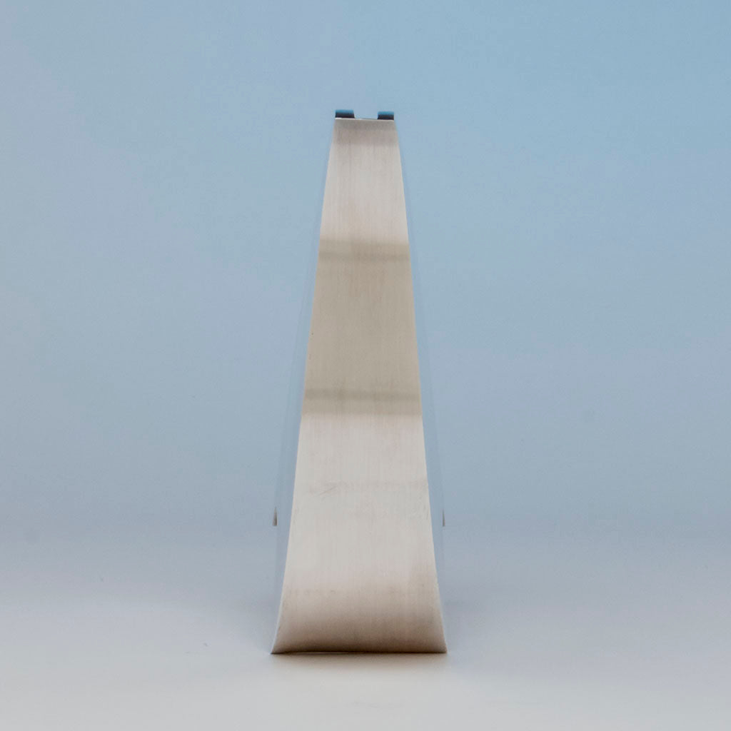 Front of Matthew S. Morrow Modern Sterling Pitcher, Lubbock, TX, c. 1991