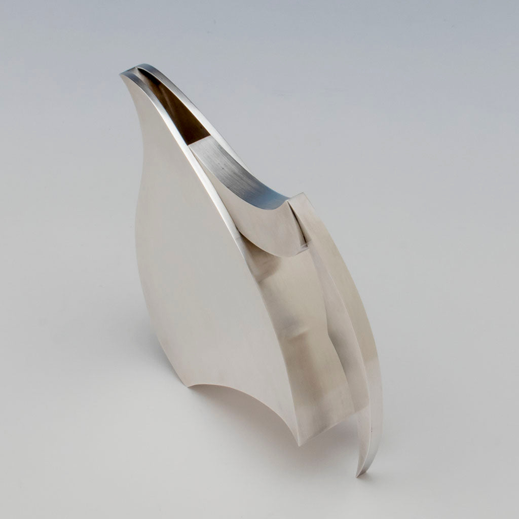 Spout of Matthew S. Morrow Modern Sterling Pitcher, Lubbock, TX, c. 1991