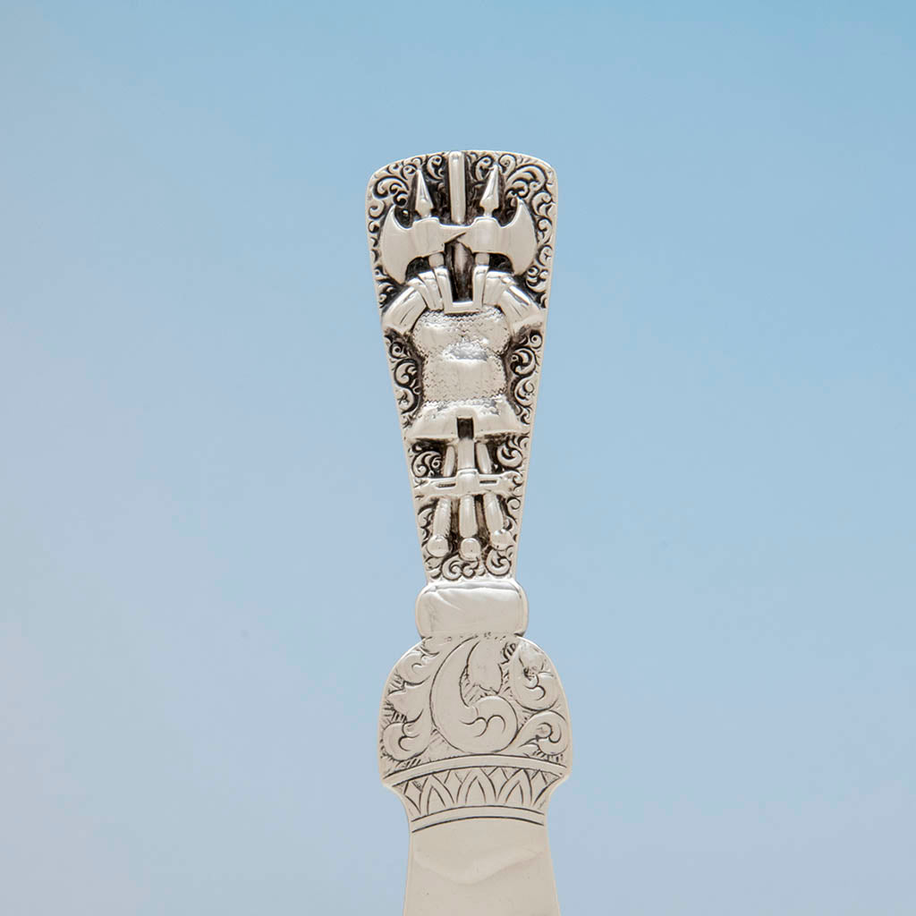 Handle to Shiebler Antique Sterling Silver Shoehorn, NYC, c. 1890&#39;s