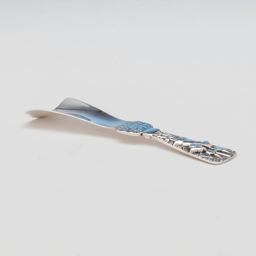 Side of Shiebler Antique Sterling Silver Shoehorn, NYC, c. 1890&#39;s