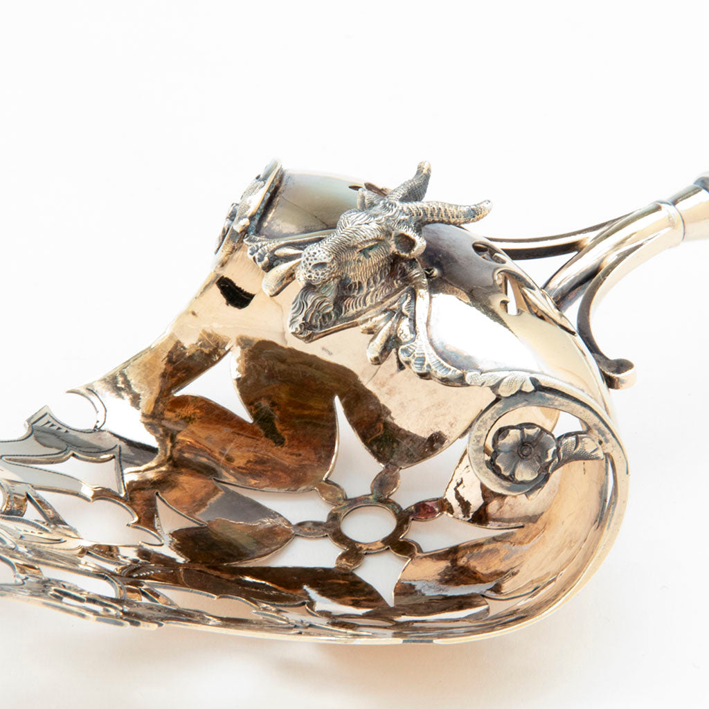 George Sharp 'Gothic Dome' Antique Sterling Hooded Asparagus Server, P ...