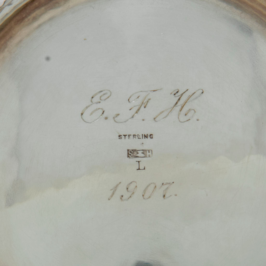 Marks on Karl Leinonen/ Mary Knight Sterling Fruit or Punch Bowl, Boston, c. 1907