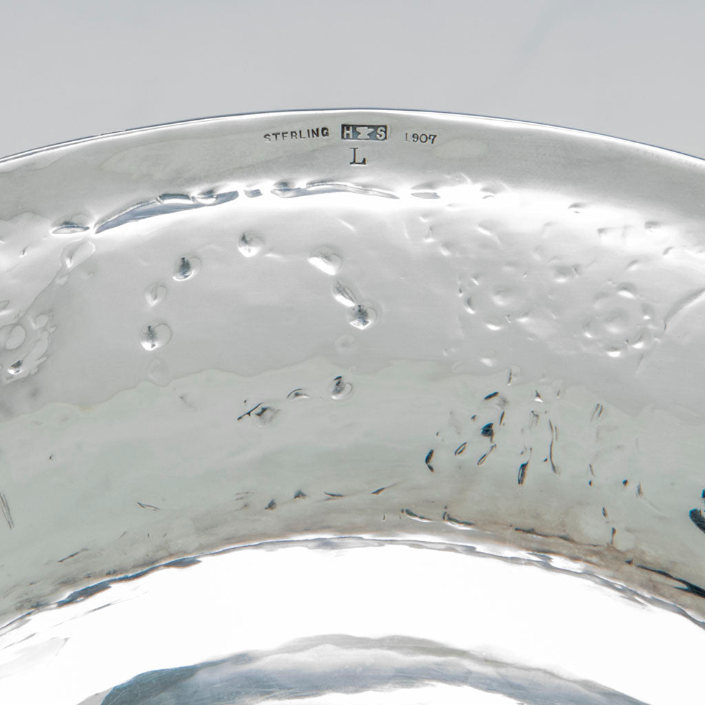 Mary Knight/ Karl Leinonen Sterling Fruit or Punch Bowl with Undertray, Boston, c. 1907