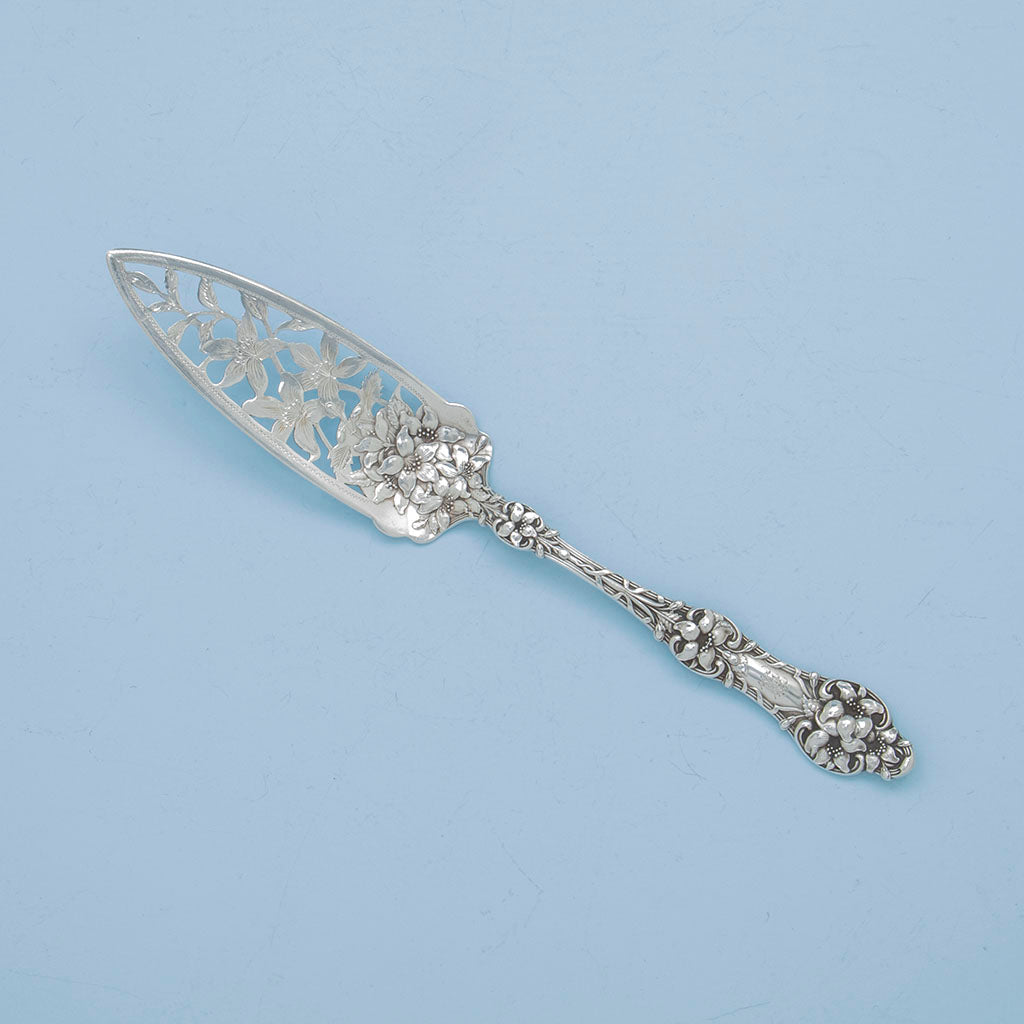 Alvin 'Orange Blossom' Pattern Sterling Jelly/Pie Server, Sag Harbor, NY, c. 1905