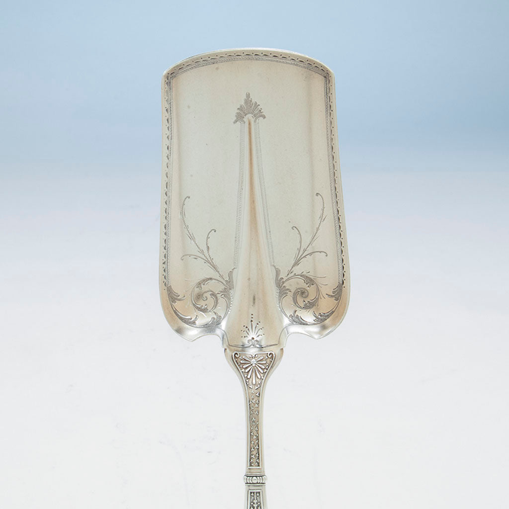 Blade to Gorham &#39;Raphael&#39; Antique Sterling Silver Flat Server, Providence, RI, c. lte 1870s