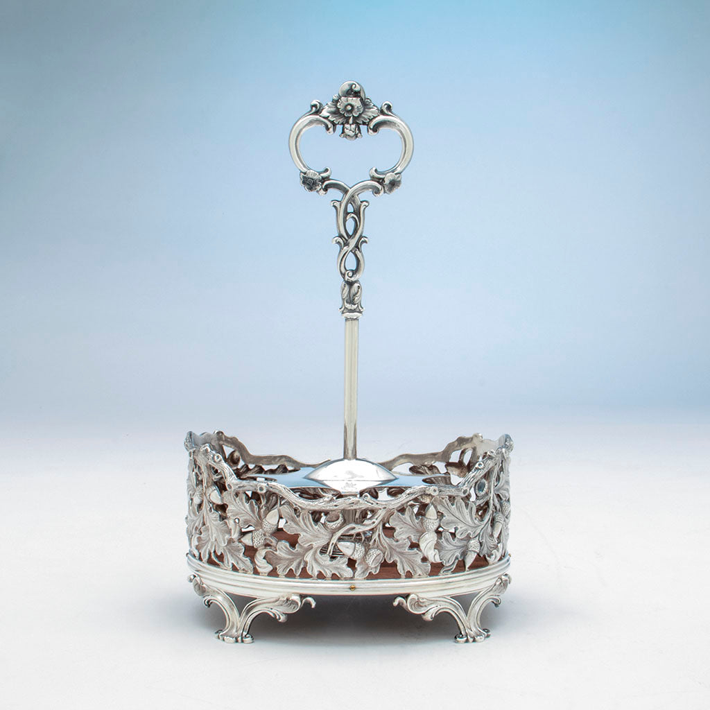 Frame of Vincent Laforme (attr.) Jones, Ball &amp; Poor Coin Silver Cruet Set, Boston, MA, 1848-51