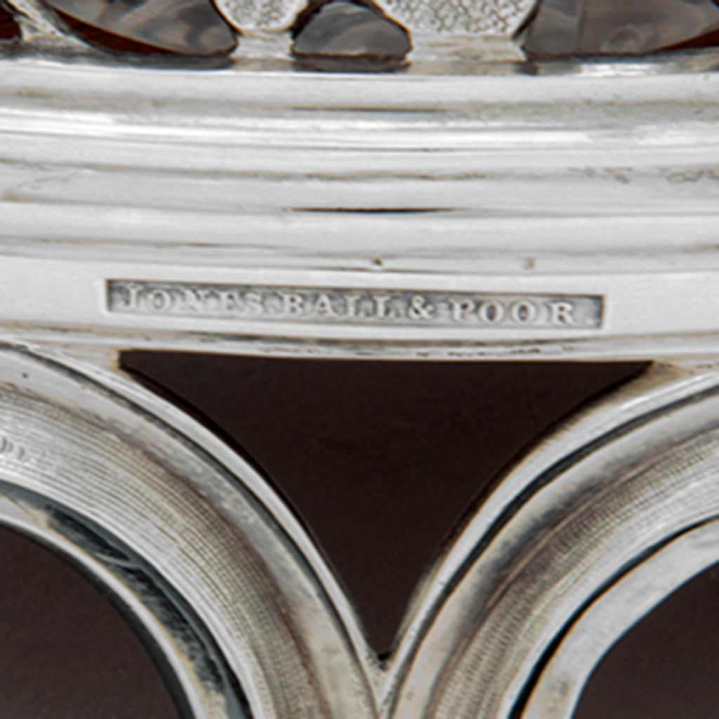 Marks on Vincent Laforme (attr.) Jones, Ball &amp; Poor Coin Silver Cruet Set, Boston, MA, 1848-51