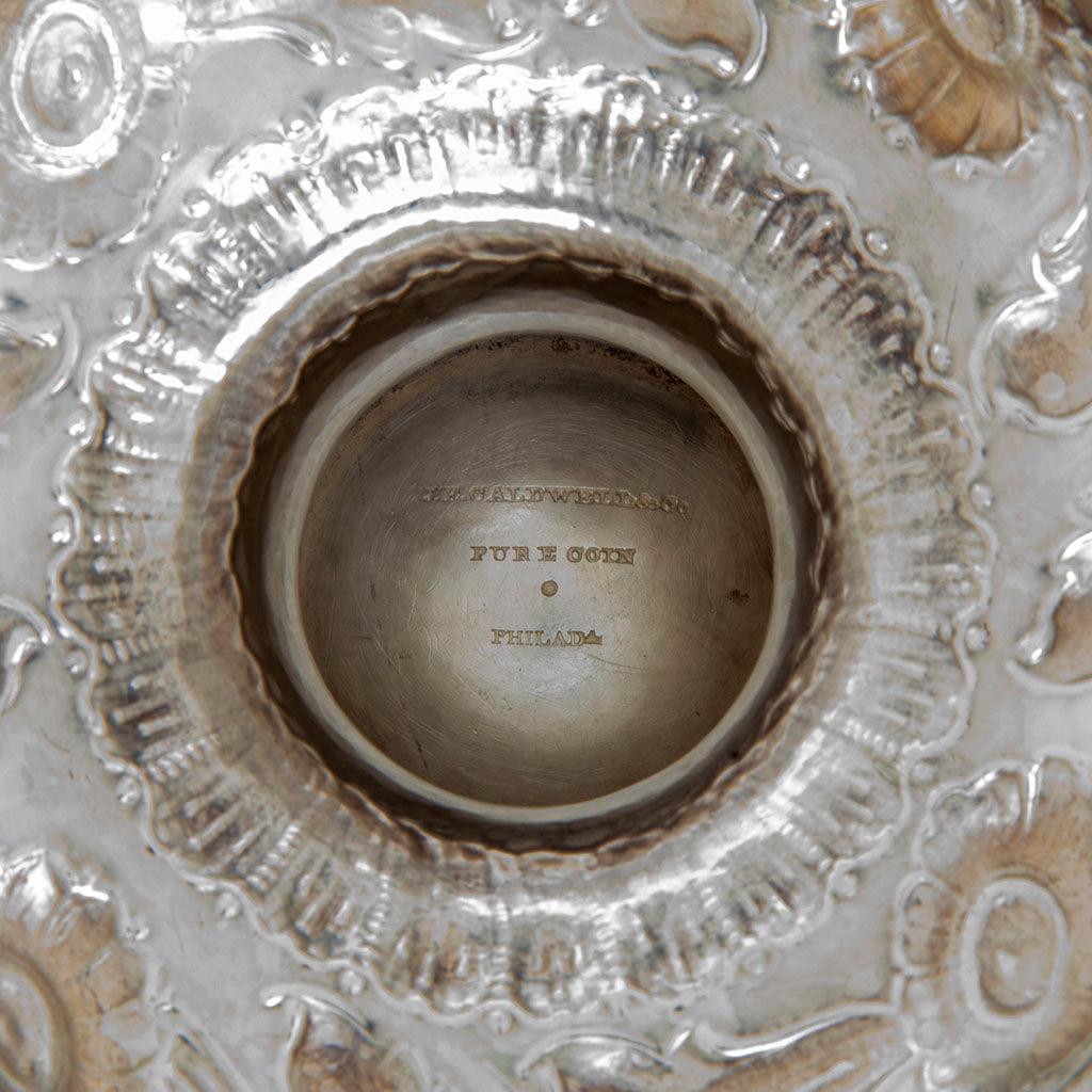 J. E. Caldwell (retailer) Pair of Coin Silver Presentation Ewers, Philadelphia, PA, c. 1851