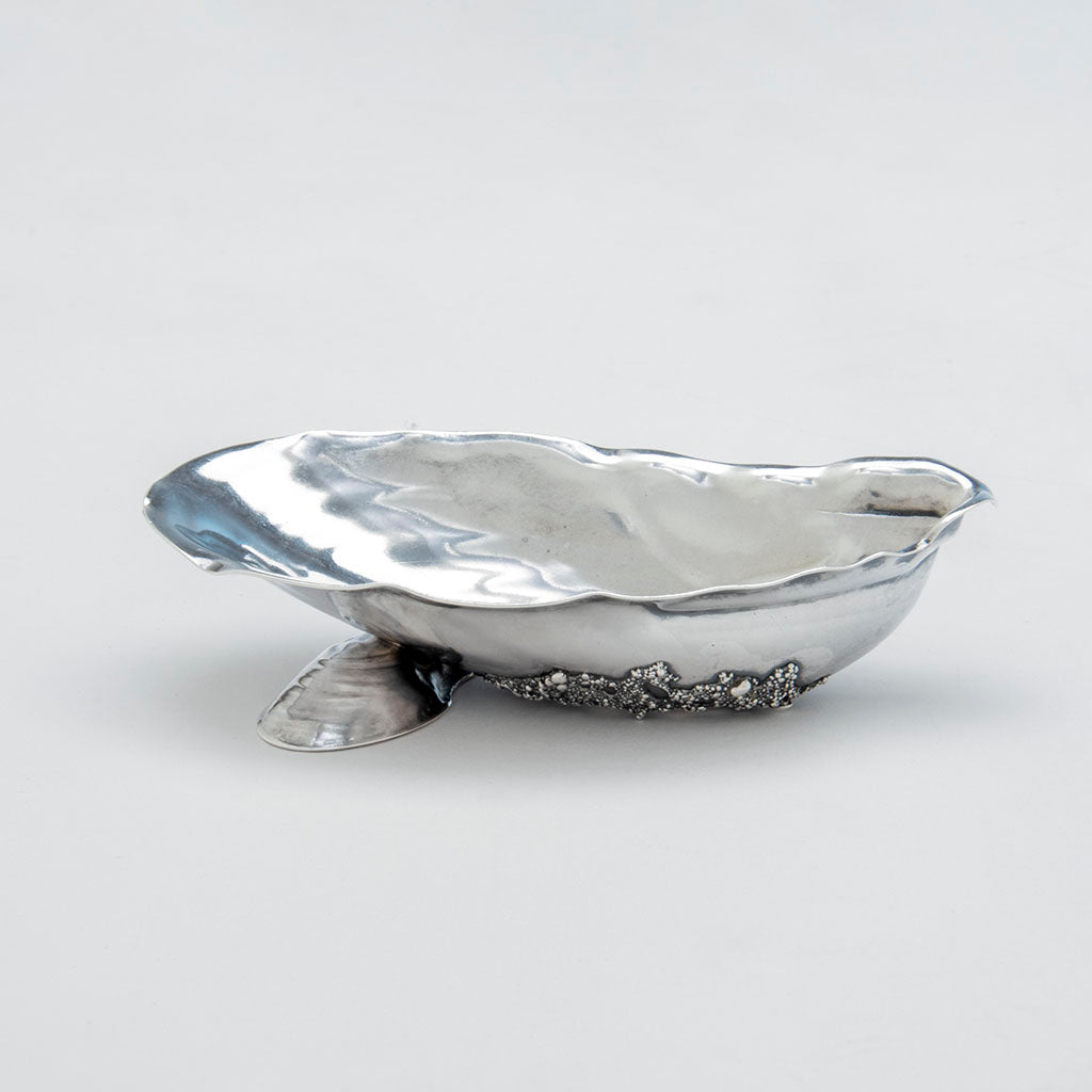 Side A of Gorham Antique Sterling Silver Salt Dish, Providence, RI, 1885