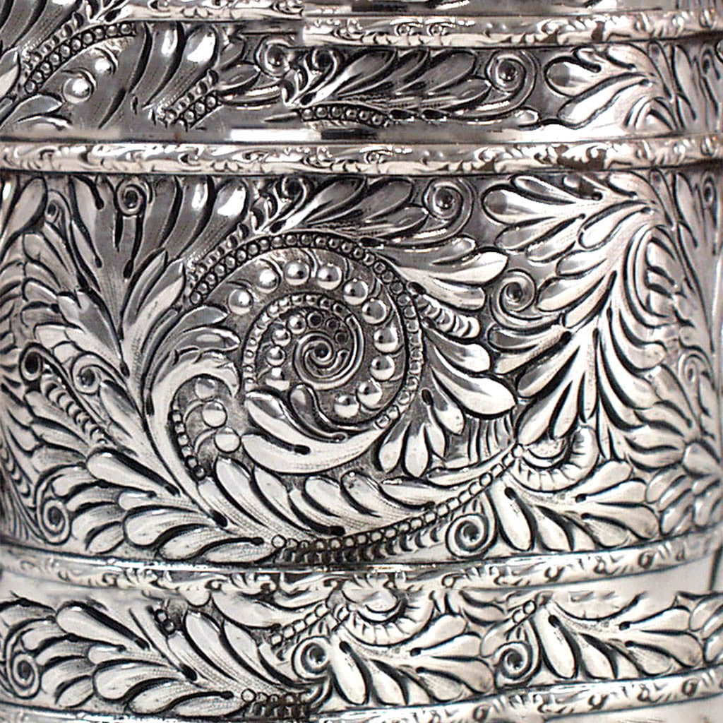 Detail of Duhme Sterling Silver Rare Aesthetic Movement Black Coffee Pot, Cincinnati, c. 1892