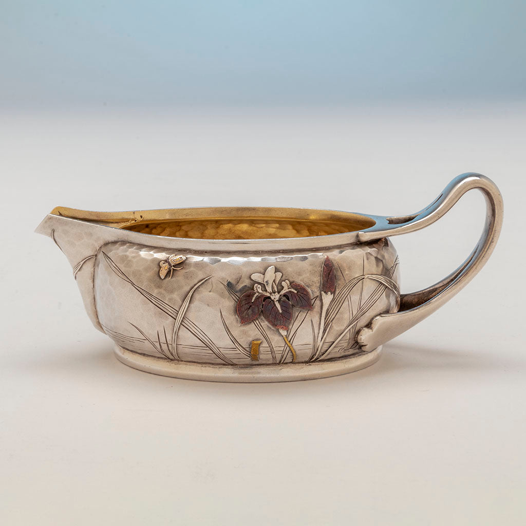 Creamer to Tiffany and Co Sterling and Other Metals Téte Téte Set, NYC, NY, c. 1878