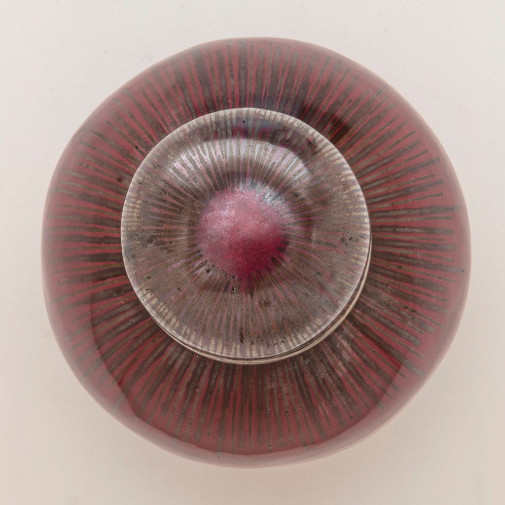 Top of Tiffany &amp; Co. Patinated Copper and Other Metals Japanese Inspired Tea Caddy, NYC, NY, c. 1874