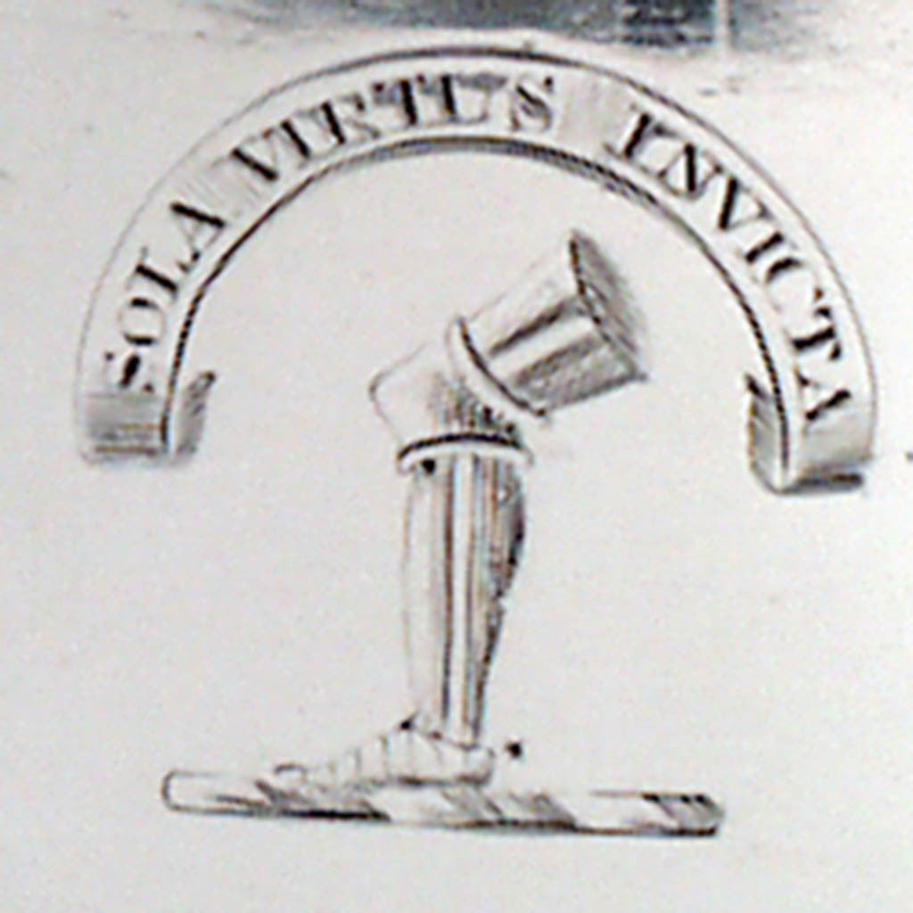 Crest on Matthew Boulton Pair of Antique Sheffield Plate Wine Coolers, c. 1800-10