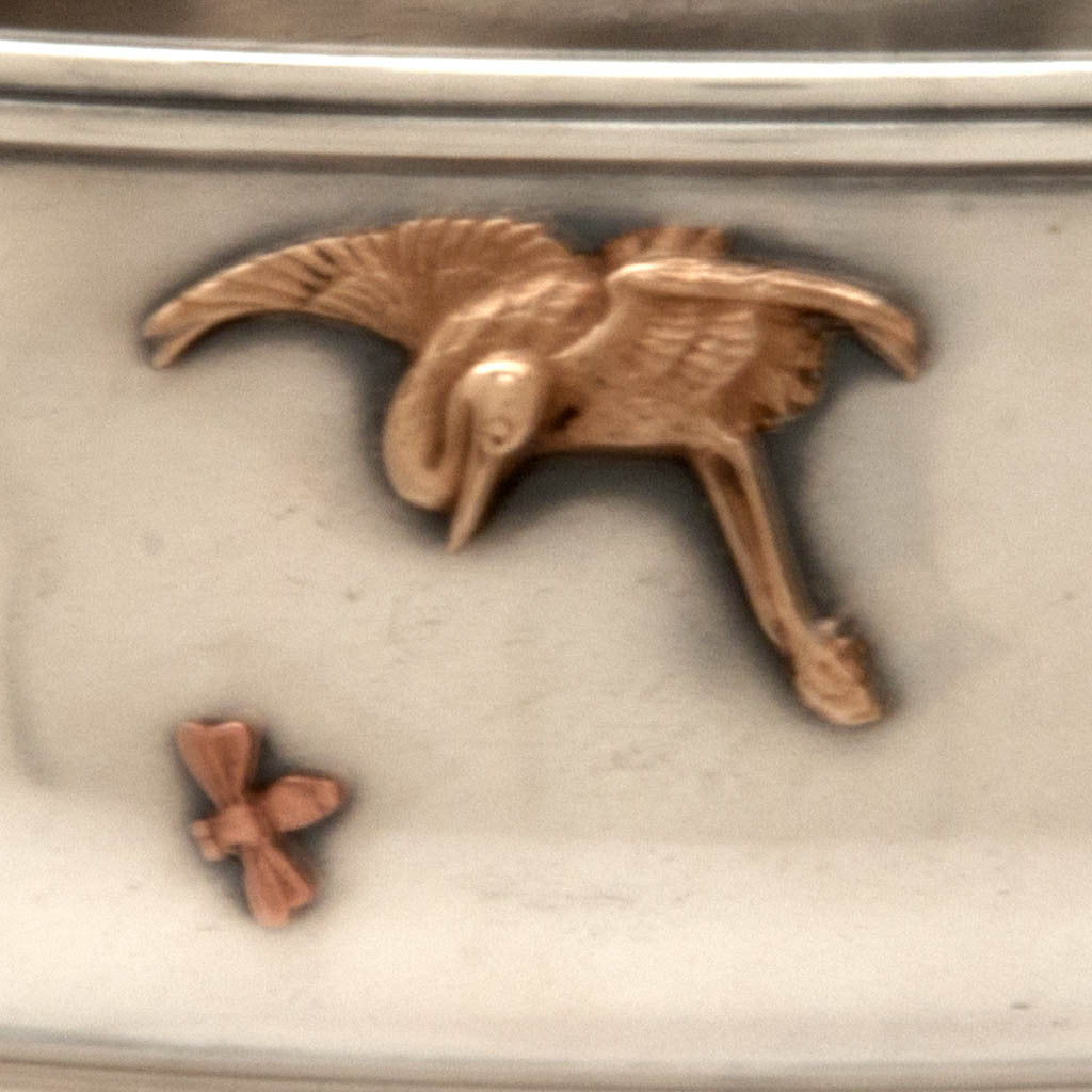 Other appliques on Gorham Antique Sterling Silver and Other Metals Bowl, Providence, 1881