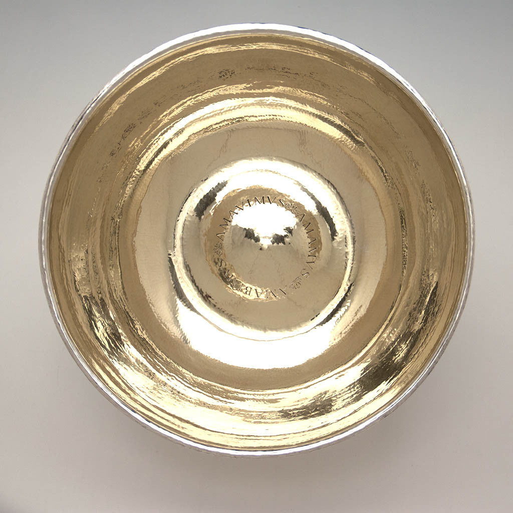 Interior of Michael Murray English Modern Sterling Large Punch/ Centerpiece Bowl, London, 1954/55