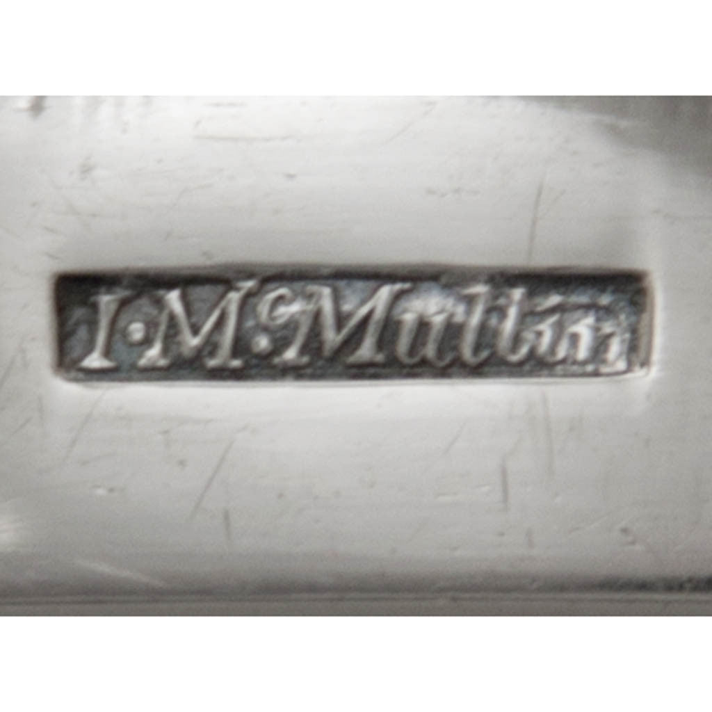 Marks on John McMullin Antique Coin Silver Coffee Set, Philadelphia, PA, 1805