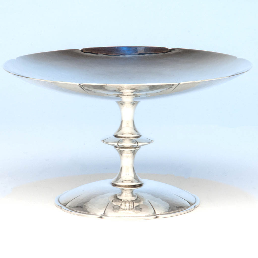 Porter Blanchard 'Lotus' Pattern Sterling Silver Tazza, Pasadena, CA, 2nd Quarter, 20th Century