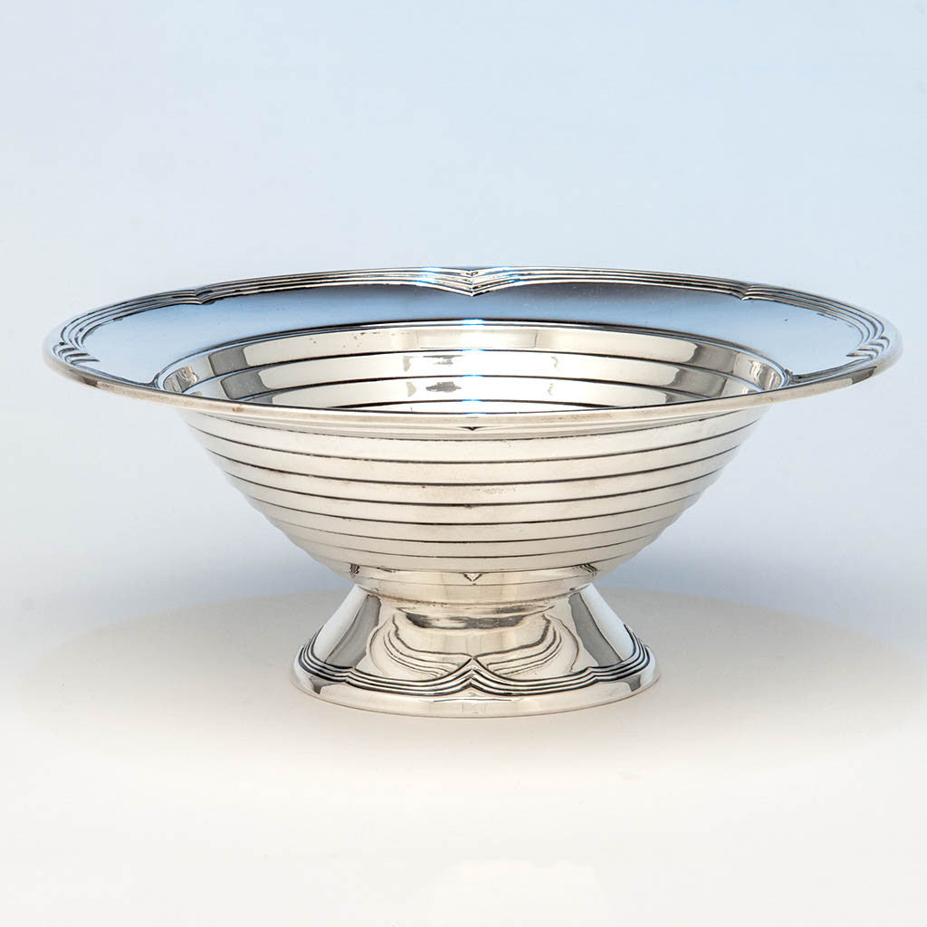 International Silver Company 'Ebb Tide' Modern Sterling Silver Bowl designed by Alfred Kintz, Meriden, CT, c. 1928