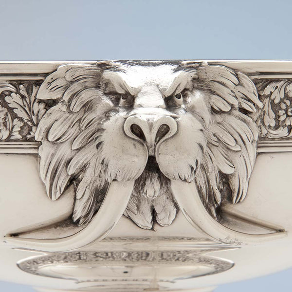 Tiffany & Co Antique Sterling Silver 'Walrus' Punch Bowl, New York