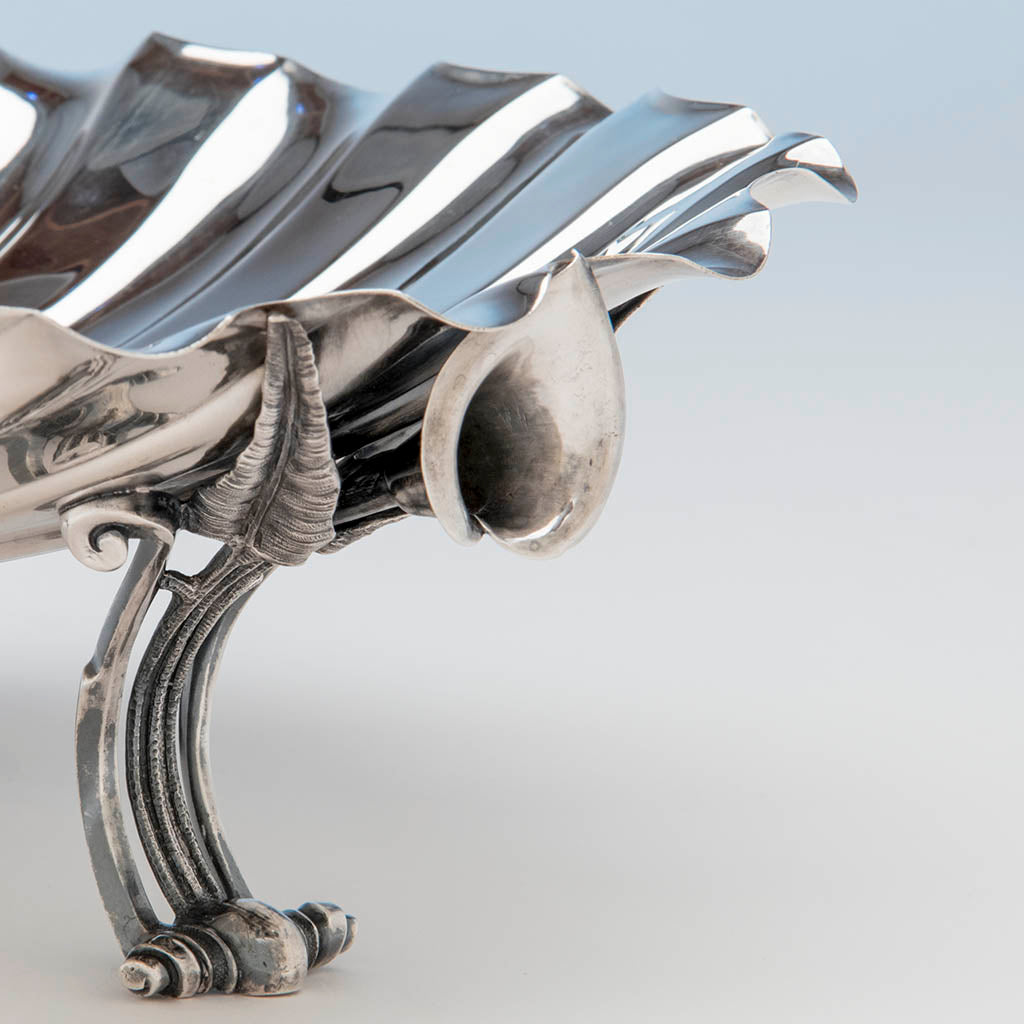 Gorham Antique Sterling Silver Lobster Salad Bowl, Providence, RI, 1870