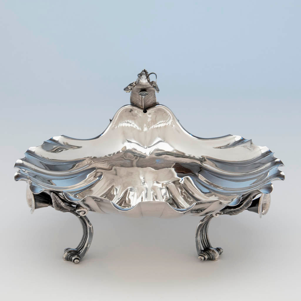 Gorham Antique Sterling Silver Lobster Salad Bowl, Providence, RI, 1870