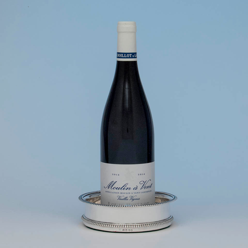 John Houle Antique English Sterling Wine Coaster, London, 1811/12