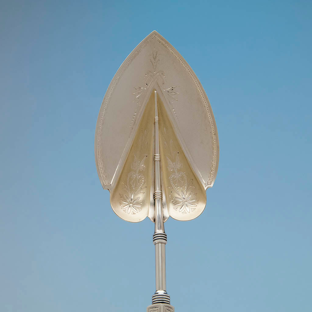Blade to Gorham Aesthetic Movement Antique Sterling Silver Pie Server, Providence, RI. c. 1870&#39;s