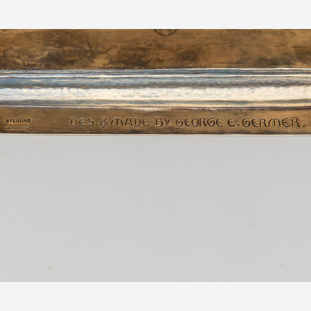George E. Germer Arts &amp; Crafts Sterling and Semi-precious Stones Altar Cross, Mason, NH, c. 1929, exhibited at The Boston Tercentenary Fine Arts Show, 1930