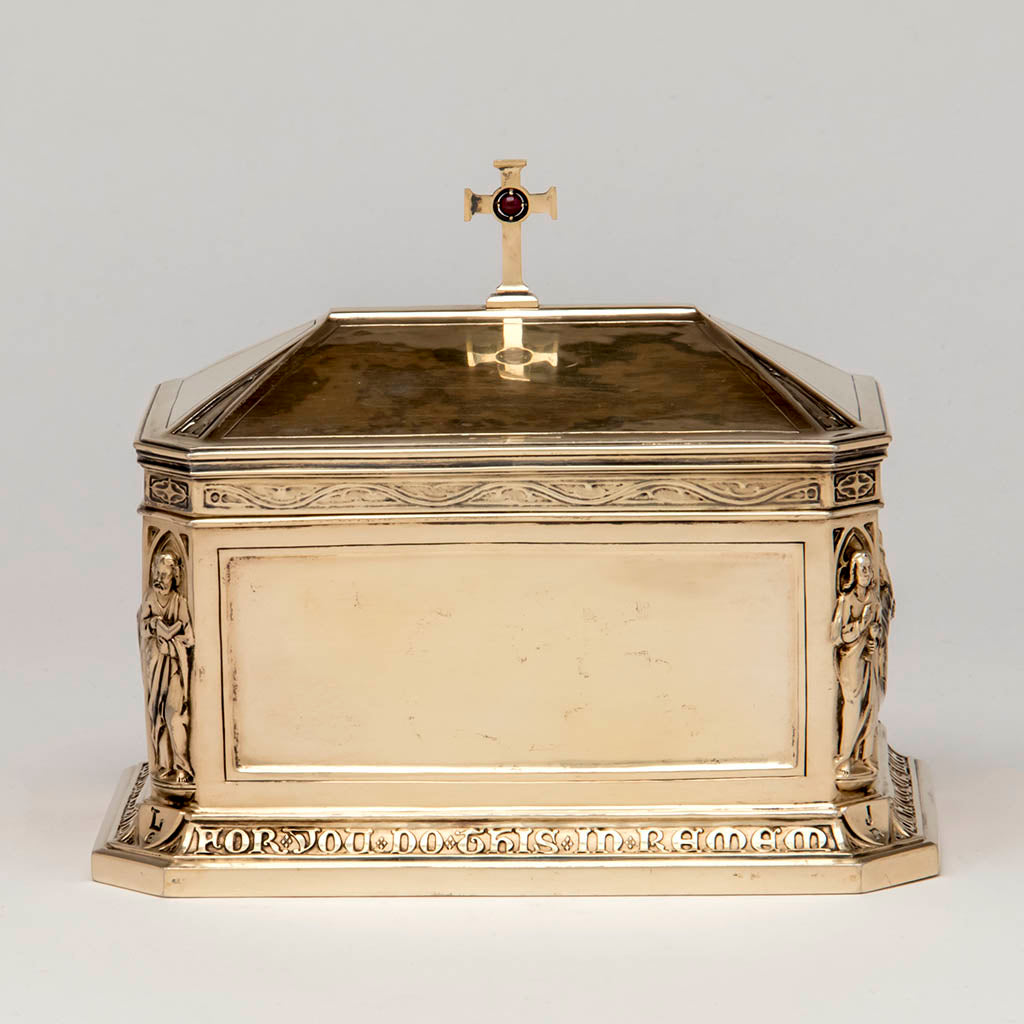 Back panel George E. Germer: &quot;The Supper at Emmaus&quot; Silver Gilt Ciborium, Mason, NH, c. 1922