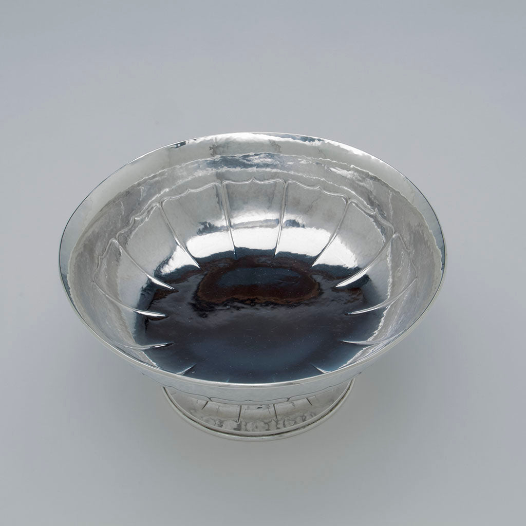 Interior of Falick Novick Arts &amp; Crafts Sterling Silver Centerpiece Bowl, Chicago, IL, c. 1930&#39;s