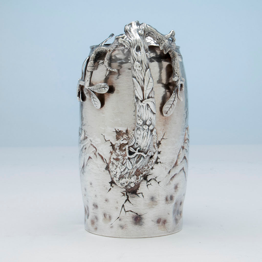 Handle to Gorham Antique Sterling Figural Pitcher, Providence, RI, 1885