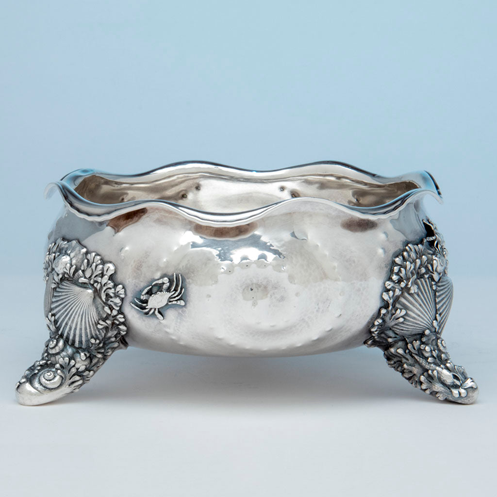 Whiting Antique Sterling Silver Nautical Bowl, NYC, NY, c. 1880's