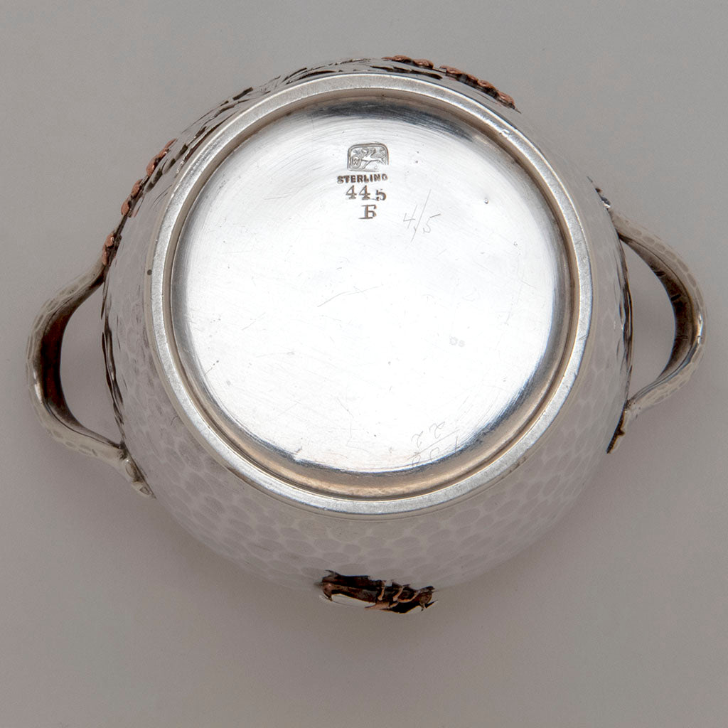 Marks on Whiting Aesthetic Movement Sterling Silver and Mixed-Metal Tête-à-tête Tea Service, c. 1880