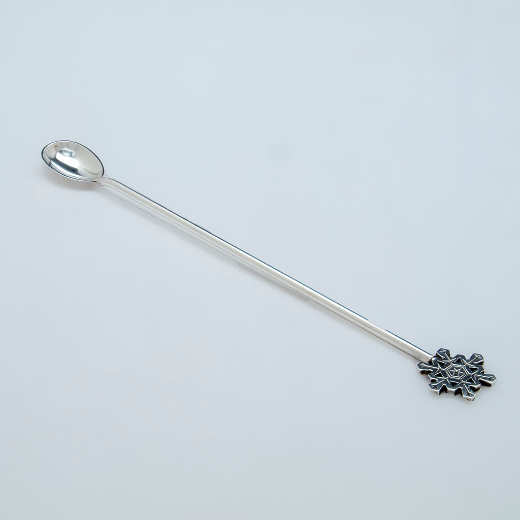 Tiffany and Co. Sterling Snowflake Design Cocktail Set, NYC, NY, c. 1956