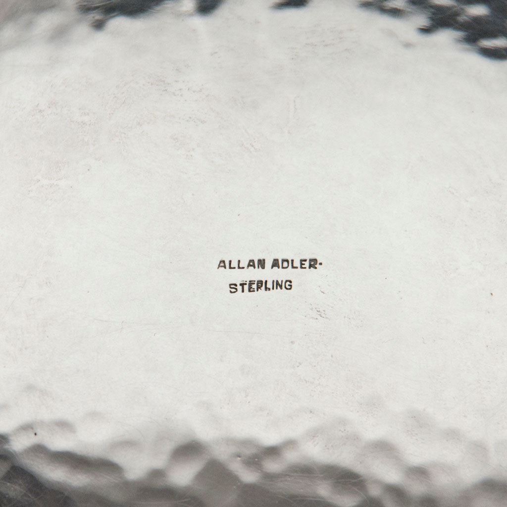 Marks on Allan Adler &amp; Porter Blanchard Massive Hand Wrought Sterling Silver Punch Service, Burbank &amp; Los Angeles, c. 1950