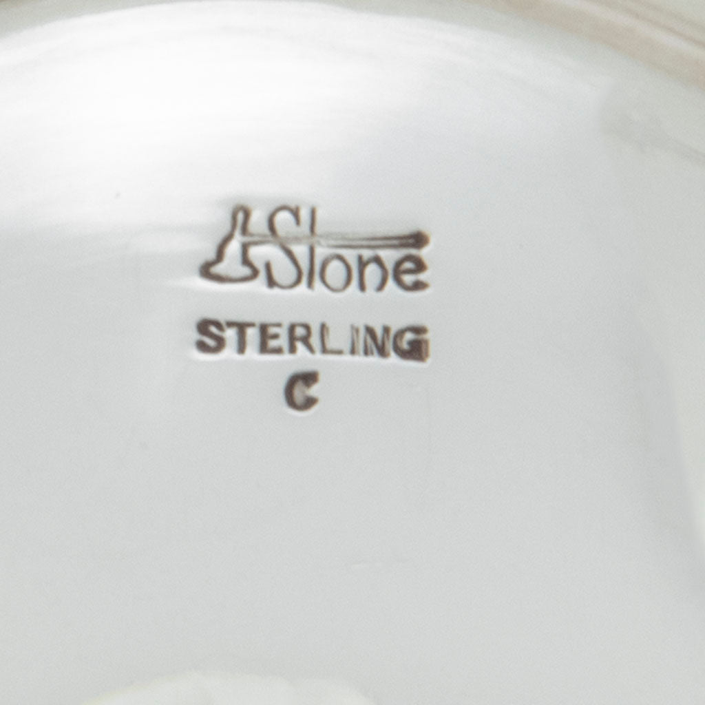 Marks on Arthur Stone Arts &amp; Crafts Sterling Silver Decorated Small Bowl, Gardner, MA, c. 1920