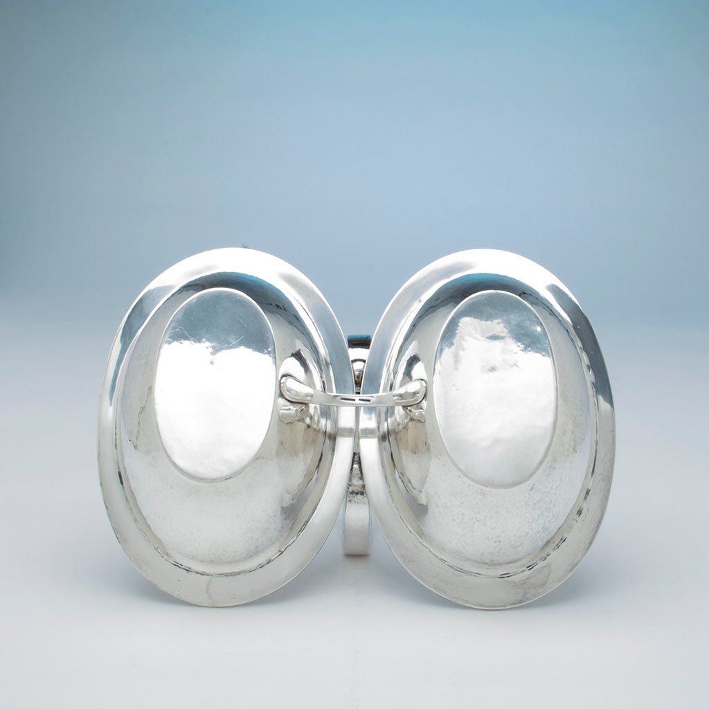 Bottom of Porter Blanchard Sterling Silver Double-Serving Dish, Burbank, CA, 1923-33