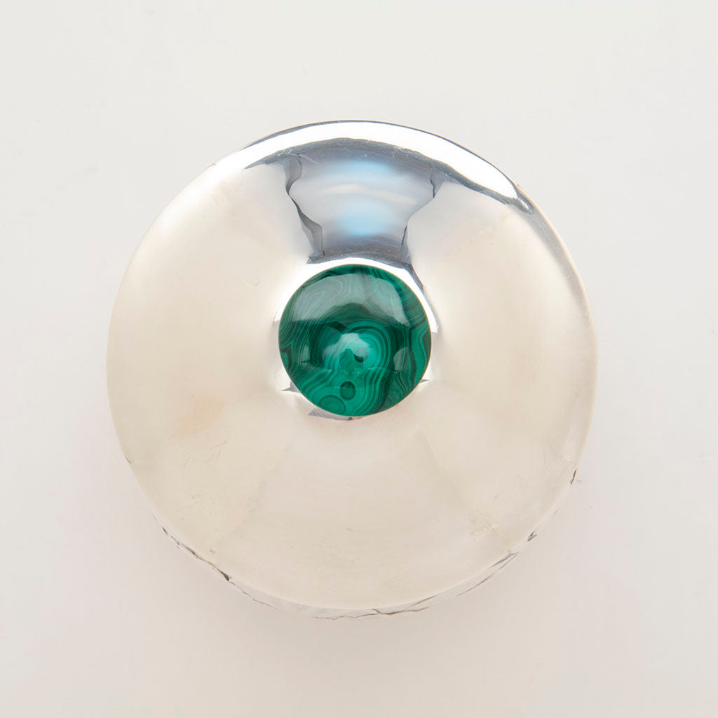 Top of Henry Petzal Modern Sterling Silver Covered Jar, Shrewsbury, New Jersey, c. 1971